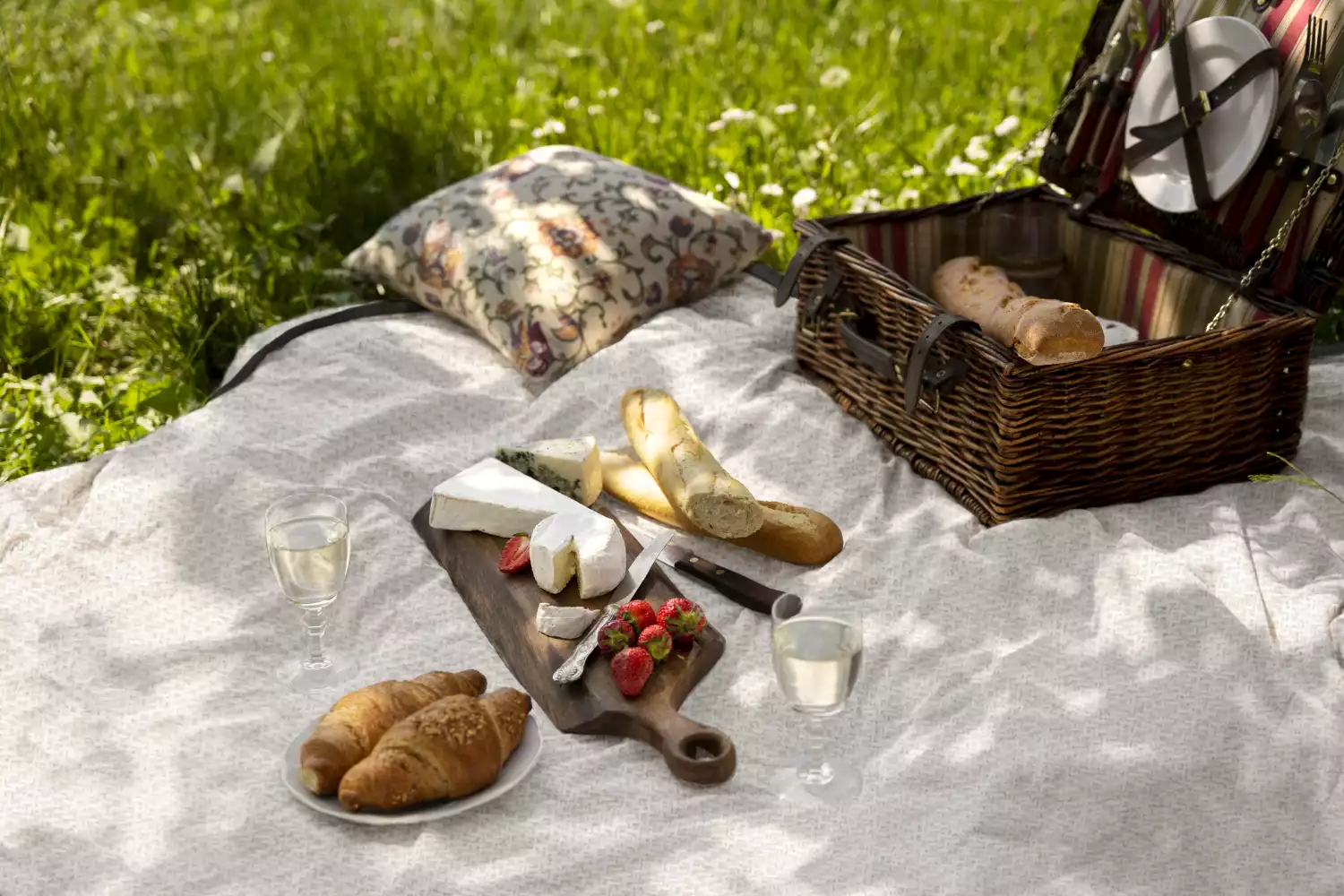 picnic blanket with handle